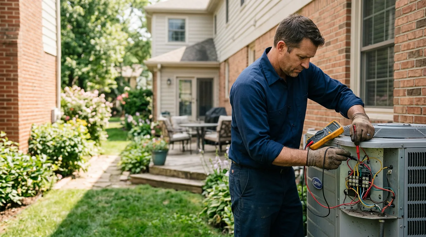 HVAC technician working near Monroe Township, NJ